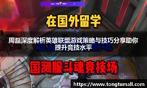 周磊深度解析英雄联盟游戏策略与技巧分享助你提升竞技水平